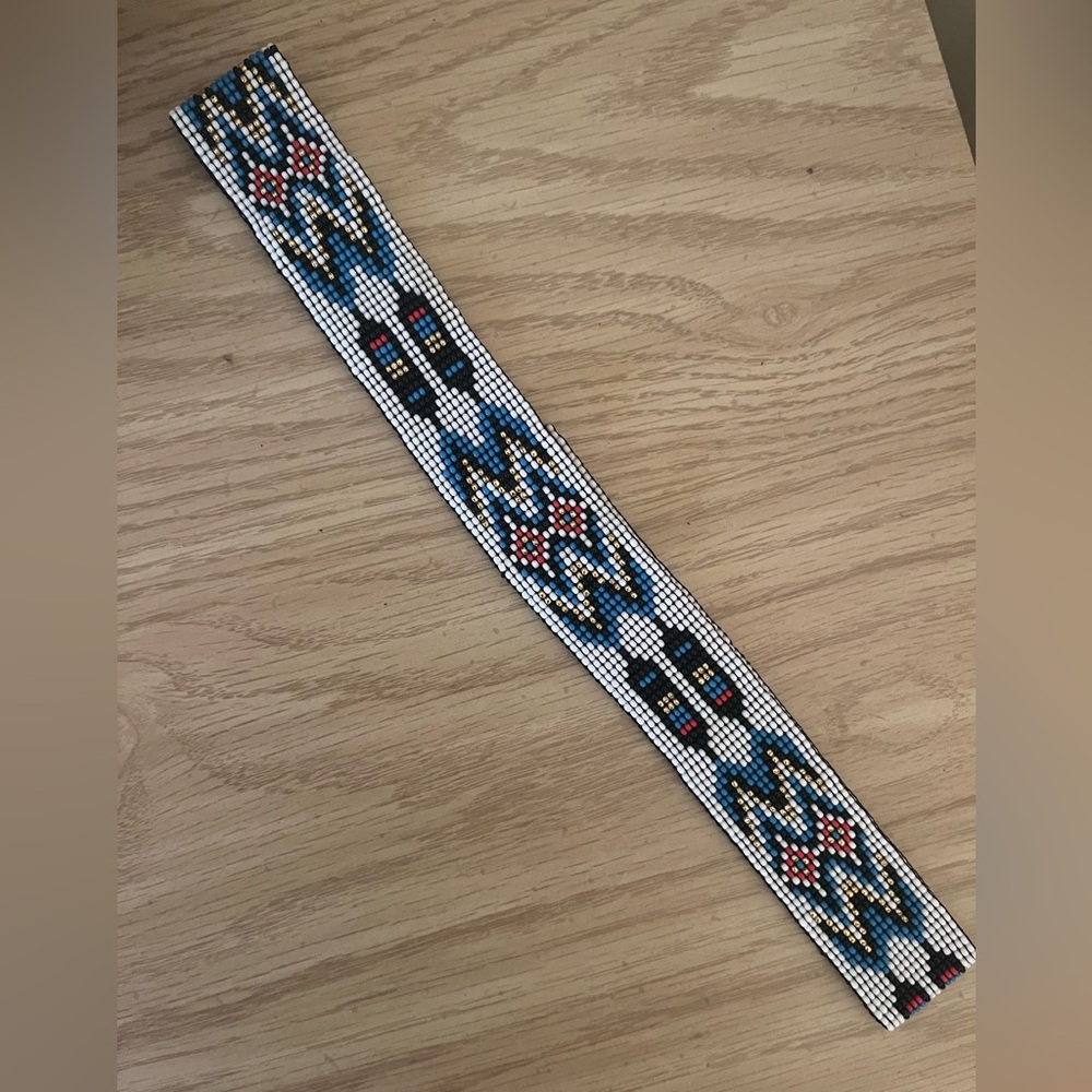 Handmade Beaded Hat Band (Stretch, Adjustable)